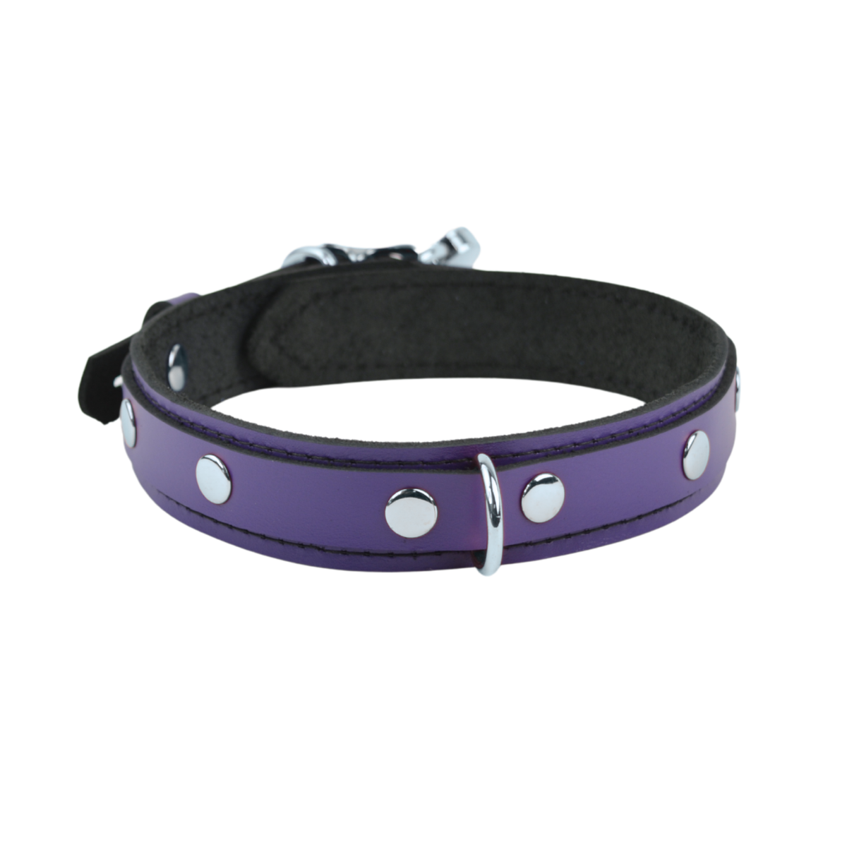 Purple Leather Day & Play Collar - USA