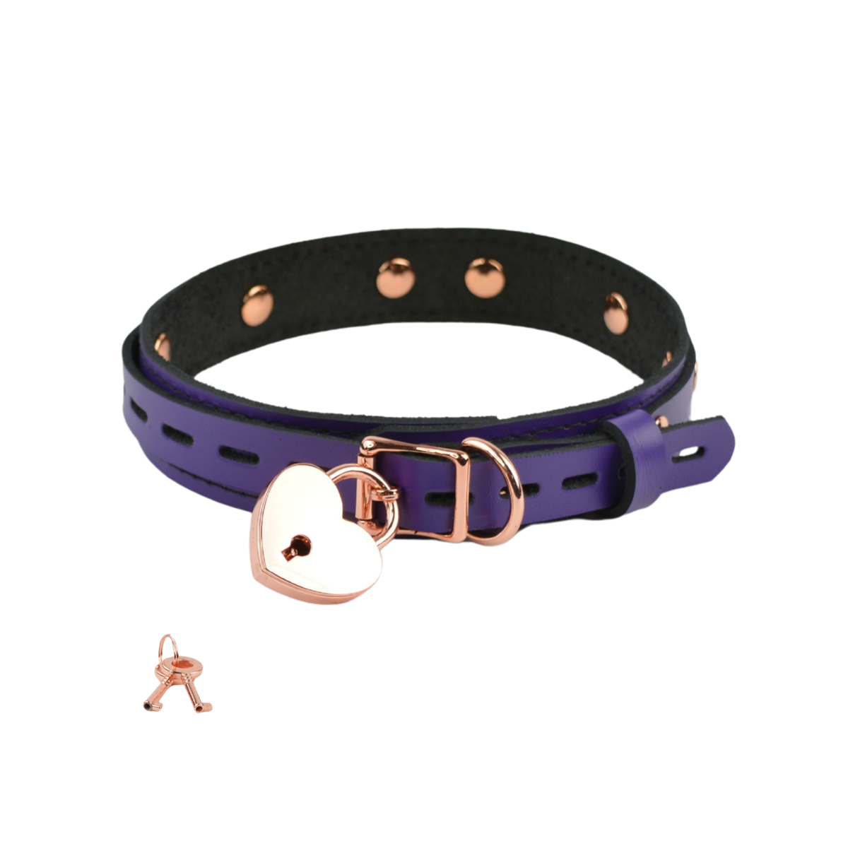 Purple Leather Day & Play Collar - USA