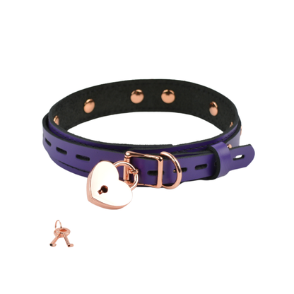 Purple Leather Day & Play Collar - USA