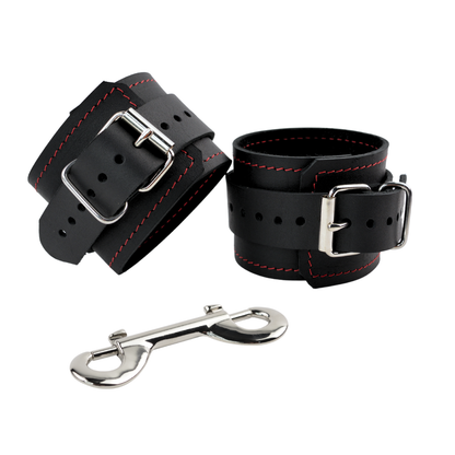 Vallera Leather Stitched Ankle Cuffs - USA