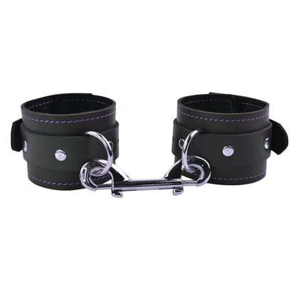 Vallera Leather Stitched Ankle Cuffs - USA