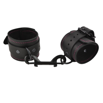 Vallera Leather Stitched Ankle Cuffs - USA
