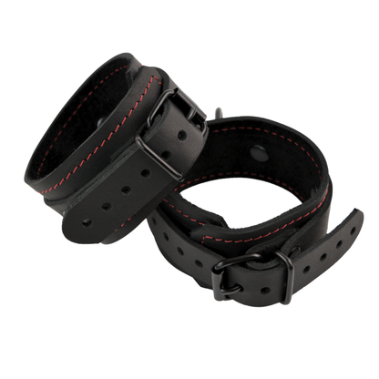 Vallera Leather Stitched Wrist Cuffs - USA