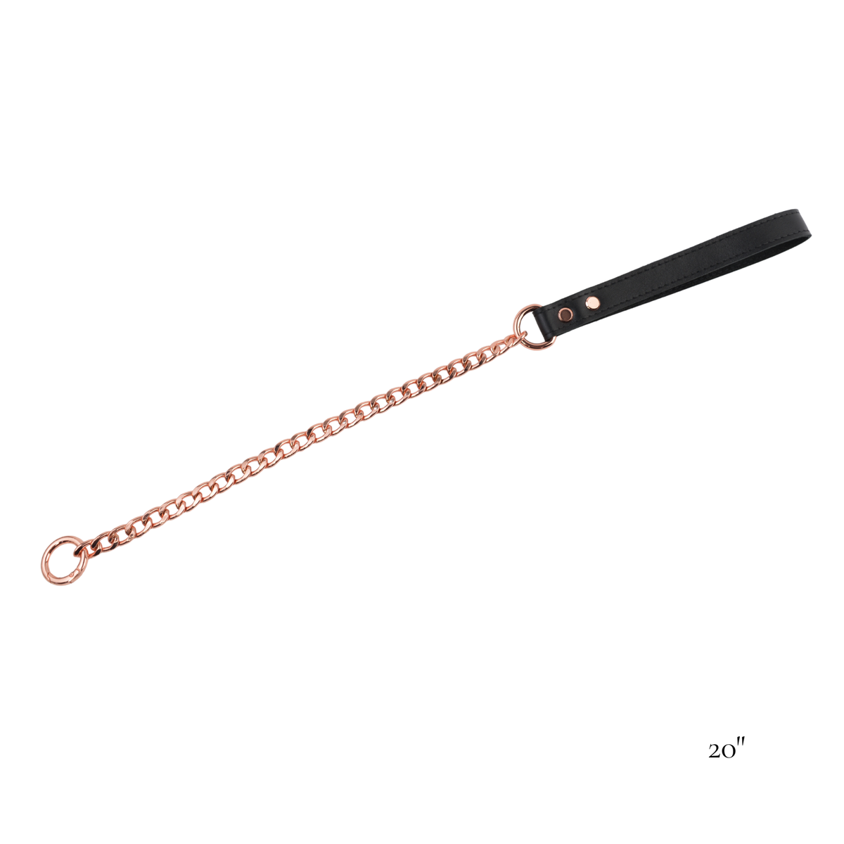 Leather & Chain Leash (20" / 30" / 40") - USA