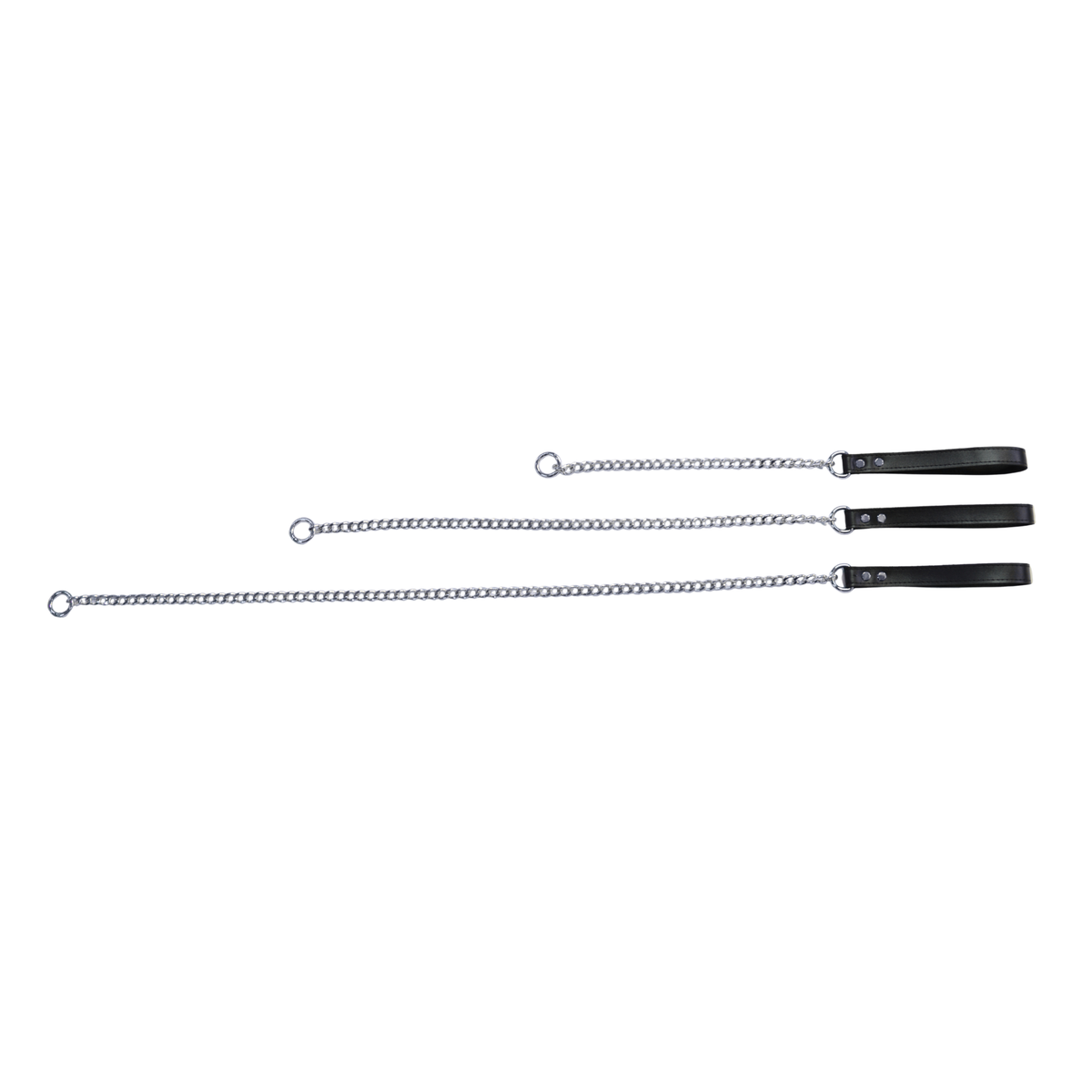 Leather & Chain Leash (20" / 30" / 40") - USA