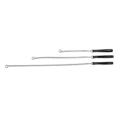 Leather & Chain Leash (20" / 30" / 40") - USA