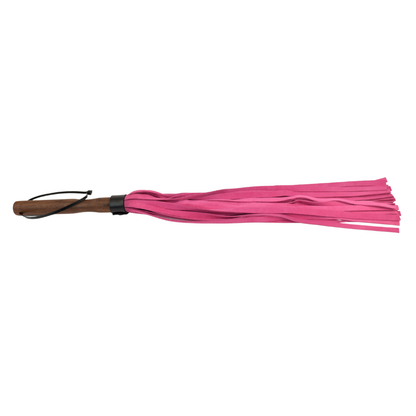 Vallera Leather Suede Flogger - Pink - USA